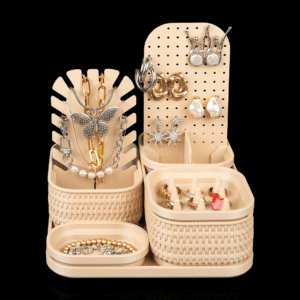 Rattan Glow - Organizador de Joias e Maquiagem